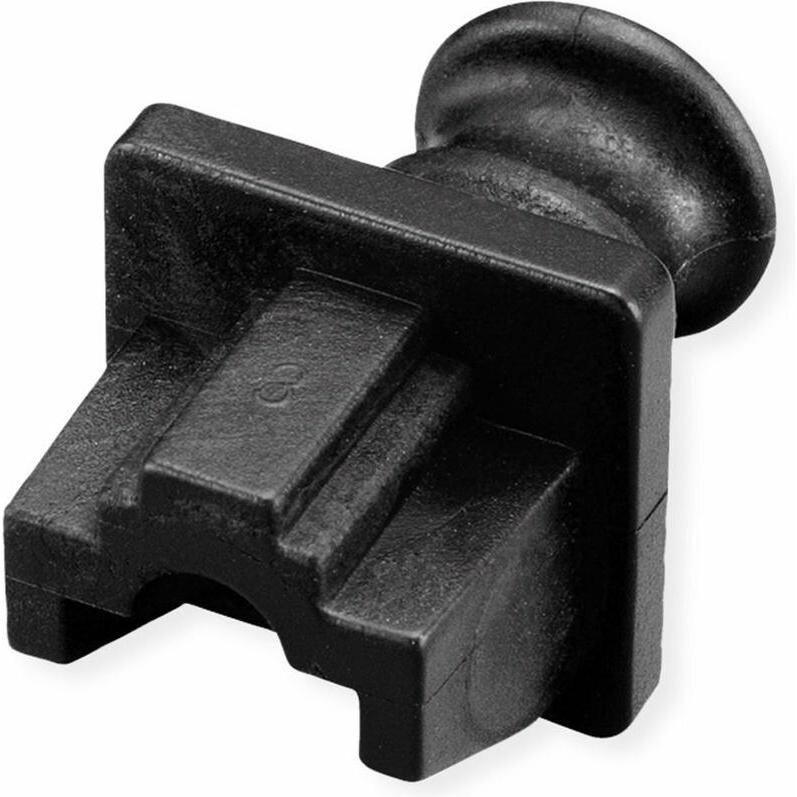 Value RJ45-Buchsen-Staubschutz, 10er Set, schwarz (Blindmodul), Netzwerk Zubehör