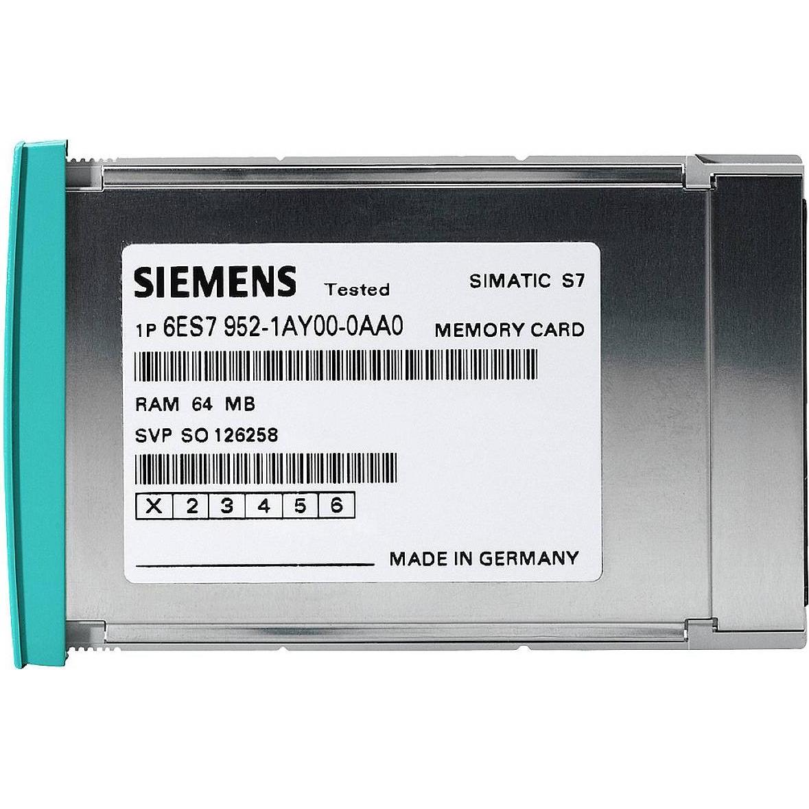 Siemens 6ES7952-1AL00-0AA0 Scheda di memoria PLC, Memoria RAM