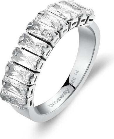 Produktbild Brosway Sparkling steel ring with zircons Desideri BEIA001 - Circuit: 56 mm (56)