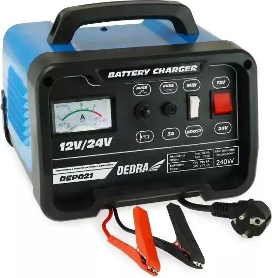 Image du produit Dedra Chargeur de batterie 12/24V 25-180Ah (12V, 24V)