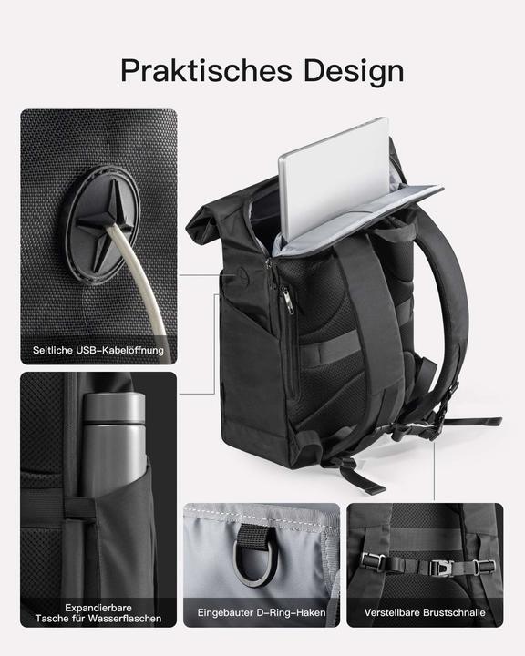 Image du produit Inateck Notebook-Rucksack BP01007 black 25-30L (25 l)