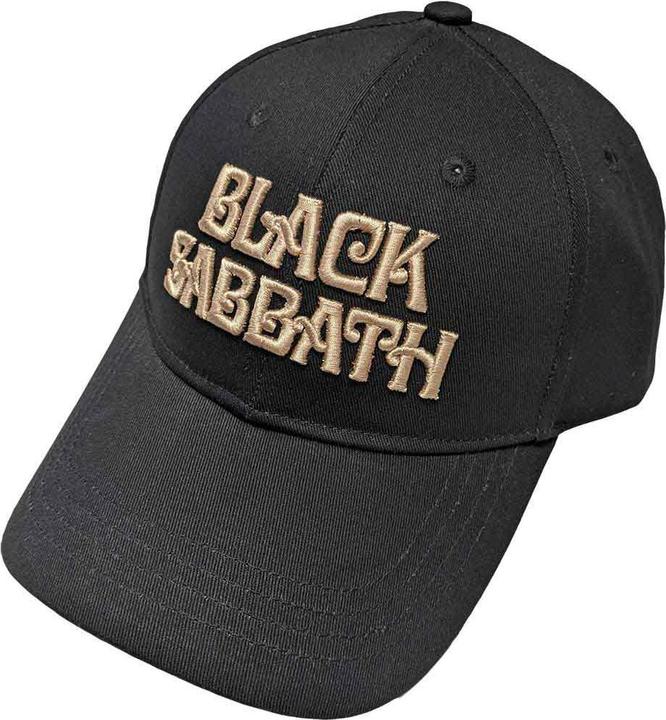 Actual product image Black Sabbath Text Logo Baseball Cap