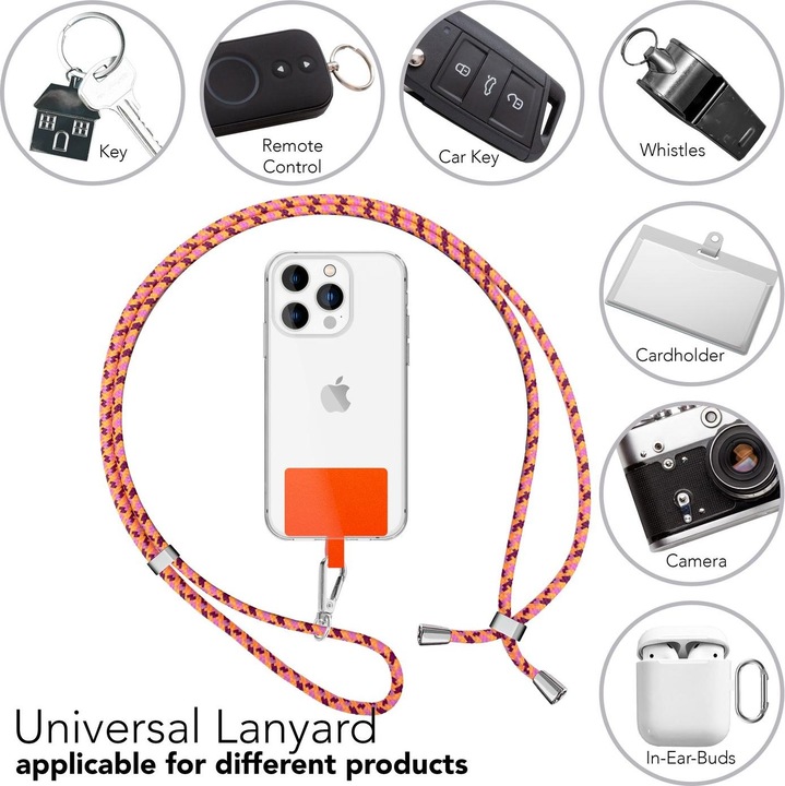 Productafbeelding Nalia Universele mobiele telefoonketting met pad