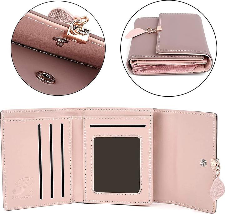 Produktbild Only-Bags.Store Portemonnaie aus glattem und weichem Kunstleder Geldbörse kleines Portemonnaie mit vielen Fächern