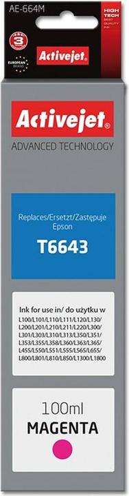 Energy Label Activejet AE-664M - Compatible - Dye based ink - Magenta - Epson - Epson: L100 (M)