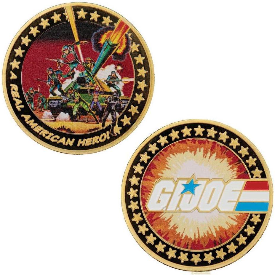 Fanattik, Monete, G.I. Joe Sammelmünze A Real American Hero 60th Anniversary 24k Gold Plated Limited Edition, Oro