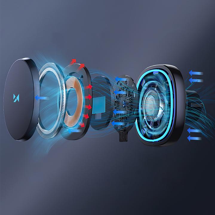 Produktbild Wozinsky WCT5-6S2Y Car Holder with Qi/MagSafe 15W Inductive Charger for Air Vent - Black