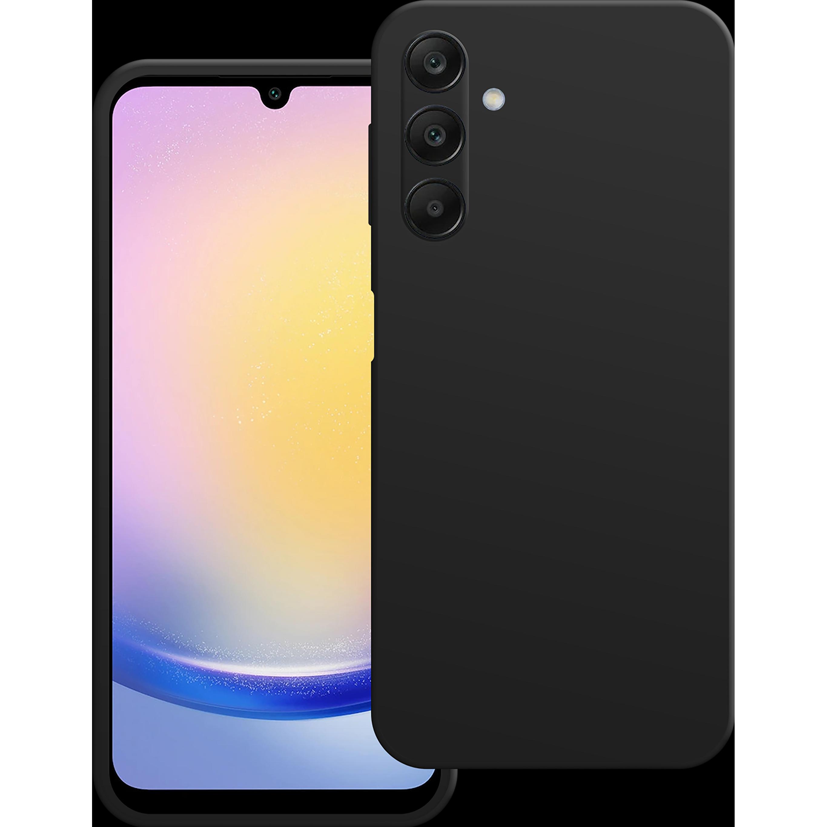 Cazy Silikon Hülle Kompatibel mit Samsung Galaxy A25 - Soft TPU Schutz - (Samsung Galaxy A25), Smartphone Hülle, Schwarz