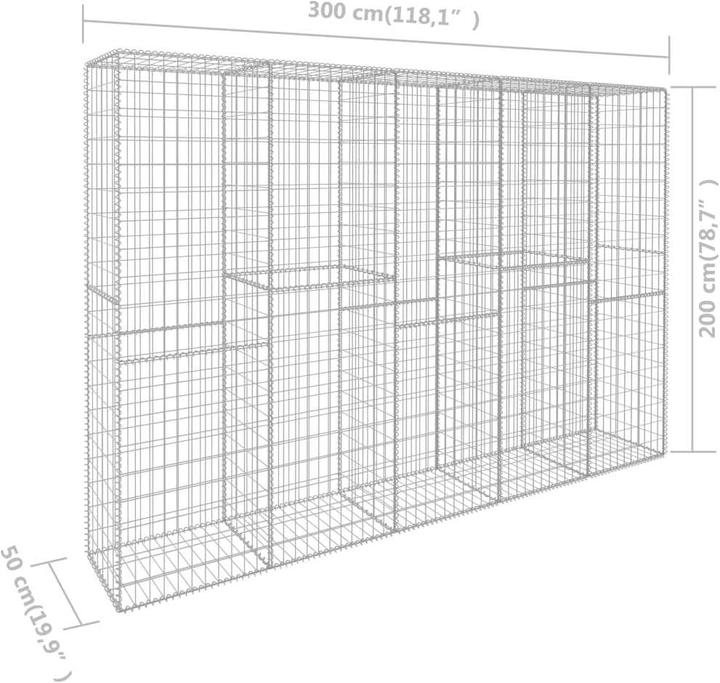 Actual product image vidaXL Gabionenwand