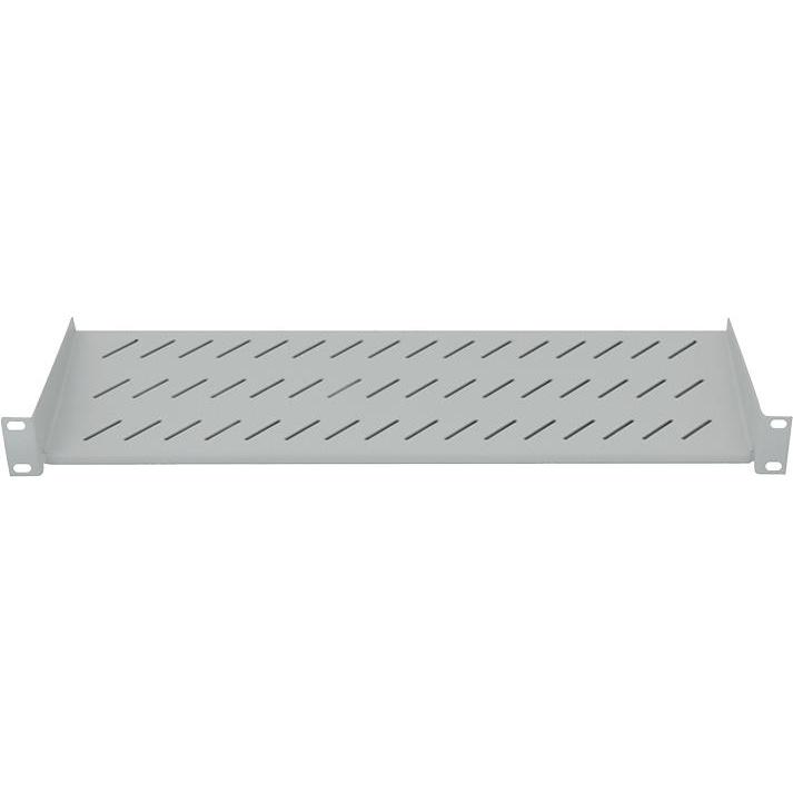 LogiLink 19" Fachboden, Befestigung nur vorne, T=250mm, grau,  (SF2C35G), Serverschrank Zubehör, Grau