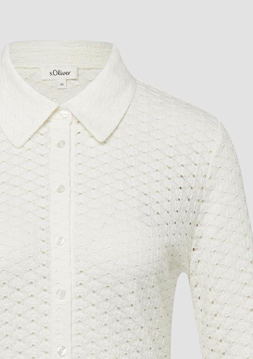 Immagine prodotto s.Oliver Jersey-Bluse aus Lochspitze (40)