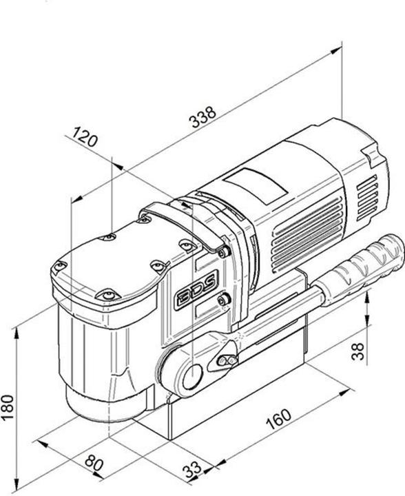 Produktbild BDS Magnet Winkelkernbohrmaschine MAB 155 230 Volt