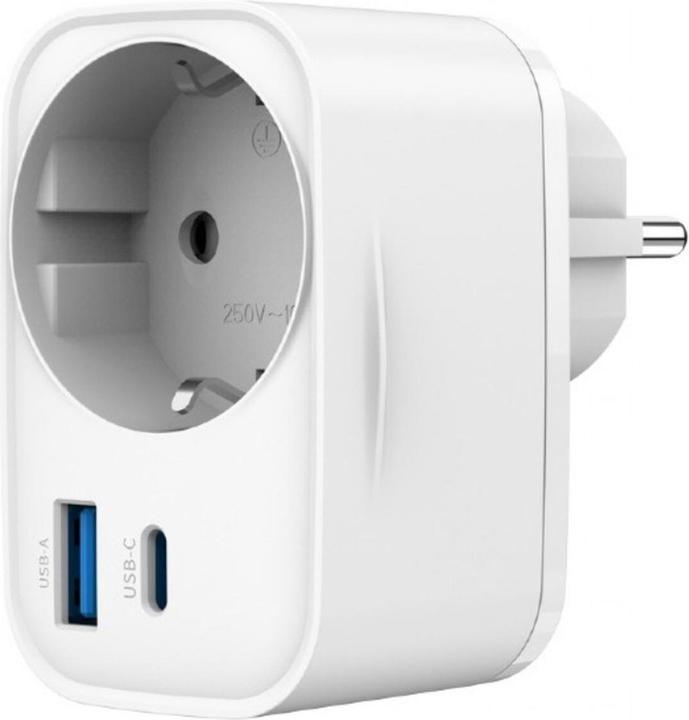 Image du produit Gembird CHARGER USB UNIVERSAL 20W WHT/2P AC TA-ACPDQC20-01-W (20 W, 2 ports)