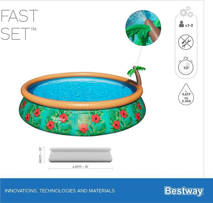 Image du produit Bestway Set rapide Pool Paradise Palms 457x84cm (457 x 84 cm)