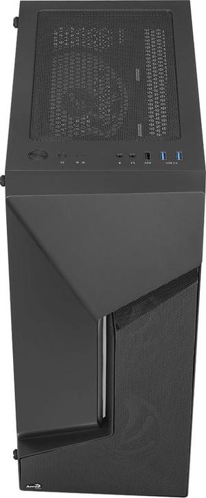 Actual product image AeroCool Scape-G-BK-v2 Midi Tower, Tempered Glass, FRGB (ATX, mATX, Mini-ITX)