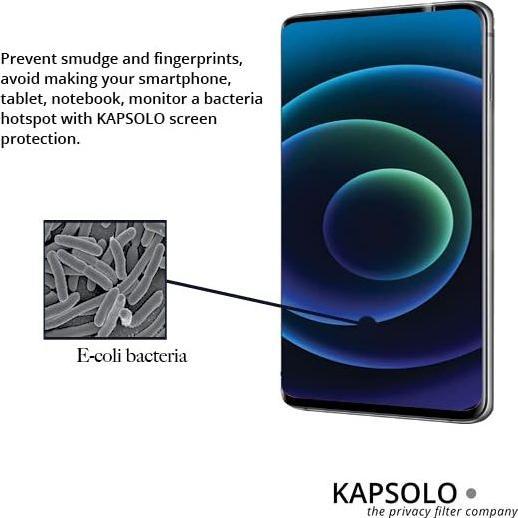 Image du produit Kapsolo KAP12025 - Protection d'écran anti-éblouissement - Apple - Apple iPhone X - transparent - 1 pc (Apple iPhone X)