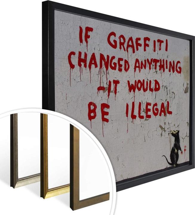 Produktbild Trenddeko If graffiti changed anything (80 x 60 cm)