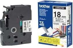 Actual product image Brother TZe-241 (1.80 cm, Black, White)