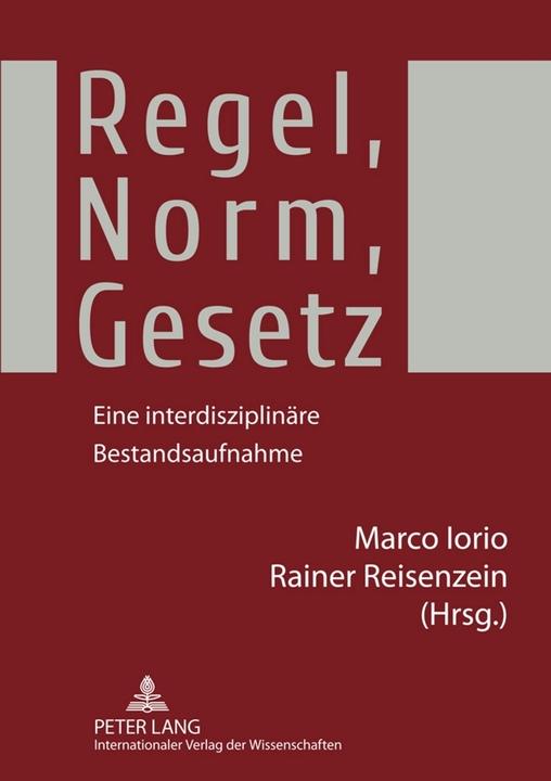 Produktbild Regel, Norm, Gesetz (Marco Iorio, Rainer Reisenzein, 2010)