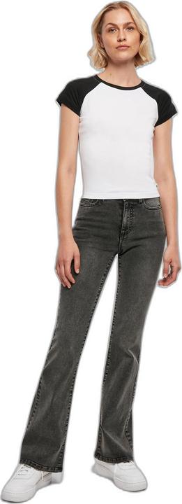 Produktbild Urban Classics Ladies Organic Stretch Short Retro Baseball Tee (5XL)