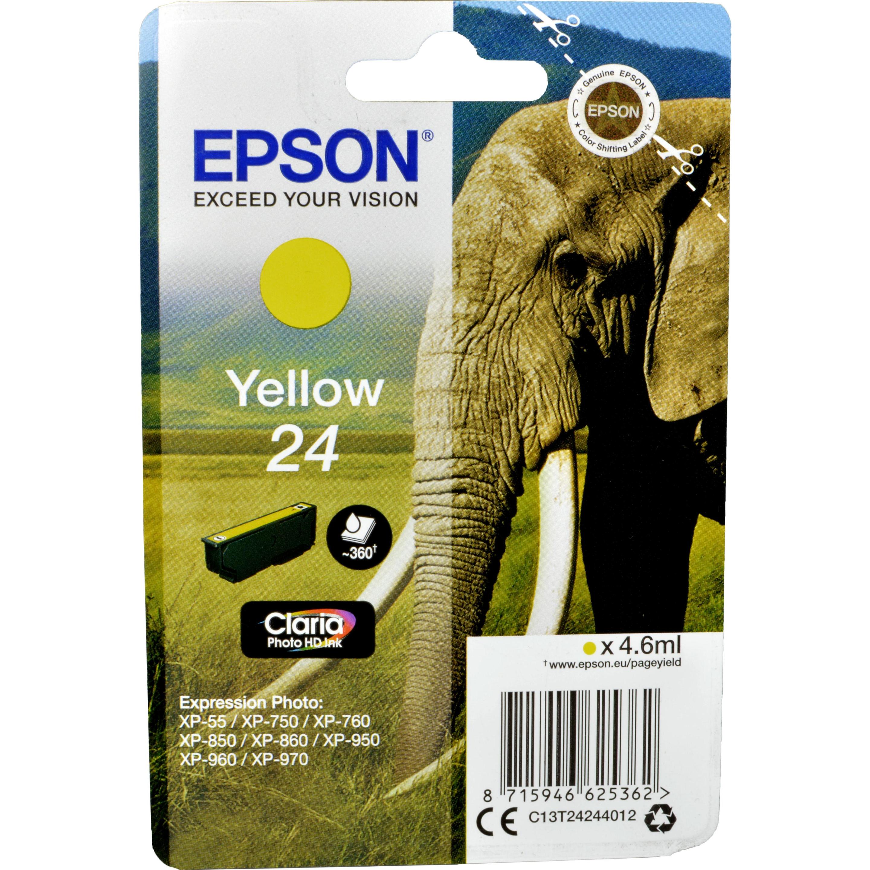 Epson, Druckerpatrone, 24 Claria Photo HD (Y)