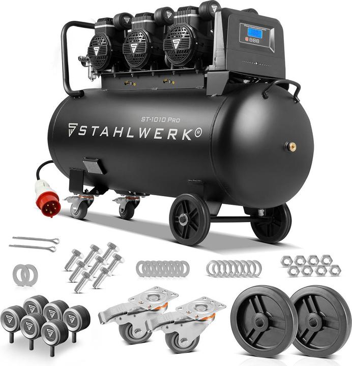 Actual product image Stahlwerk Compressor ST-1010 Pro 10 bar, 6.5 hp, 4.8 kW, 630 l/min, 100 l tank (10 bar, 100 l)