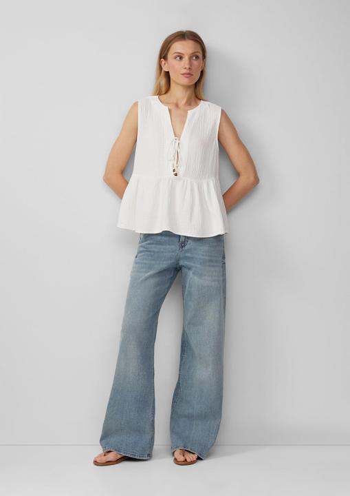 Immagine prodotto s.Oliver Bluse Ärmellose Bluse im Relaxed Fit mit Bindedetail (32)