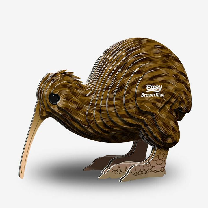 Actual product image Eugy 3D Brown Kiwi Craft Set (MQ6)