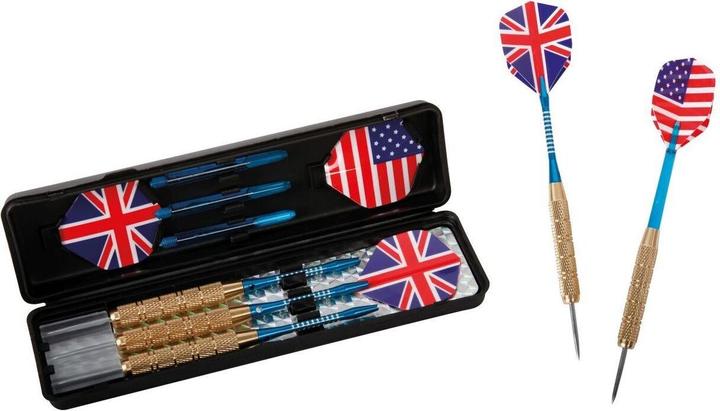 Actual product image New Sports Steel Dart Set Deluxe 22g Blue (22 g)