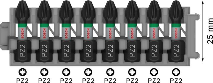 Productafbeelding Bosch Professional Zubehör Bit inlay impact controle (Kruis Pozidriv PZ)
