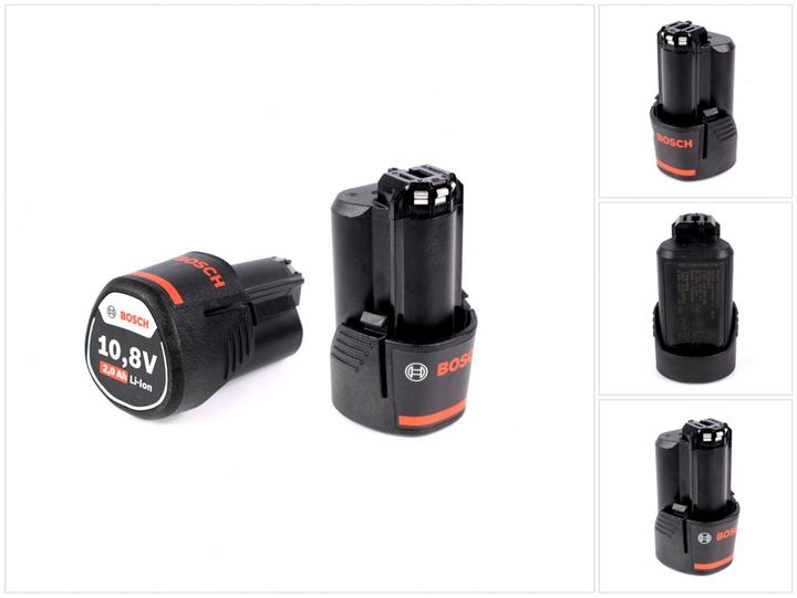Actual product image Bosch Professional Bosch Starter Set 10.8 V with 2 x 10.8V 2 Ah / 2000 mAh Lithium-Ion Professional Battery 2607336879 (10.8 V)