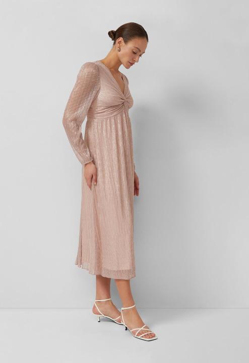 Produktbild s.Oliver Plissiertes Maxikleid mit V-Ausschnitt und Metallic-Effekt (38)