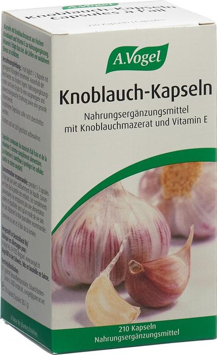 Immagine prodotto A. Vogel Capsule di aglio VOGEL barattolo 210 (210 Pezzo/i, Pillole, 239 g)