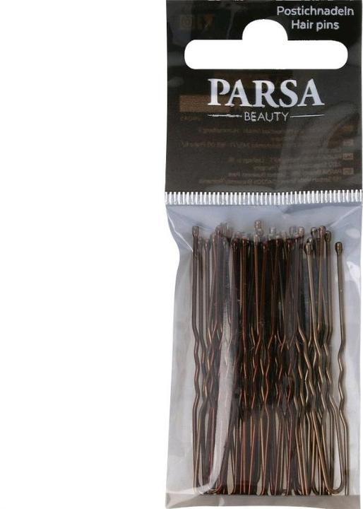 Actual product image Parsa Beauty Parsa postic needles, wavy, brown 6.00 cm, 25 pcs. (25 pcs.)