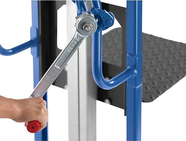 Immagine prodotto kaiserkraft Carrello elevatore per materiali, con forca per cassa regolabile, con rulli