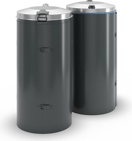 Produktbild kaiserkraft Stahlblech-Abfallsammler für 120-l-Sack (120 l)