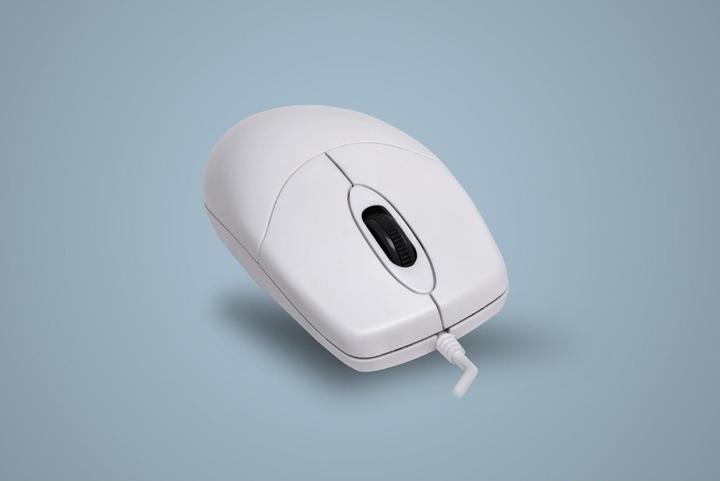 Actual product image Active Key Mouse AK-PMJ1OW-UV-W IP68 Washable White (Cable)