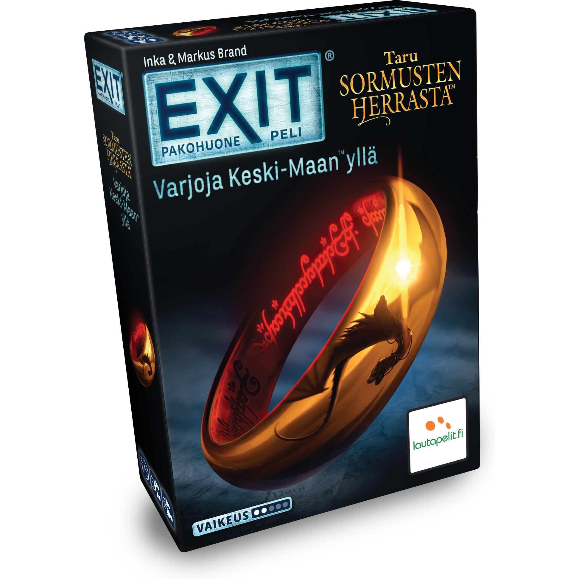 Lautapelit EXIT Taru Sormusten herrasta - Varjoja Keski-Maan yllÃƒÂ¤ -pakohuonepeli