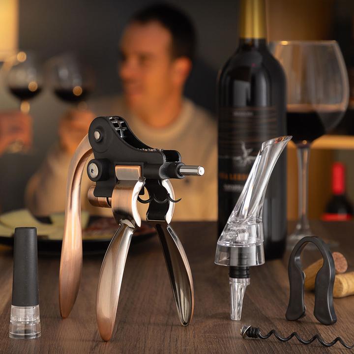 Produktbild InnovaGoods Set Weinzubehör - Servin (Weinbelüfter, Weinausgiesser)