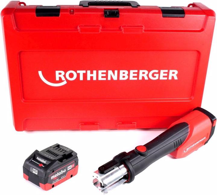 Produktbild Rothenberger ROMAX 4000 Akku Pressmaschine 18V elektrohydraulisch + 1x Akku 5,5Ah + Koffer - ohne La