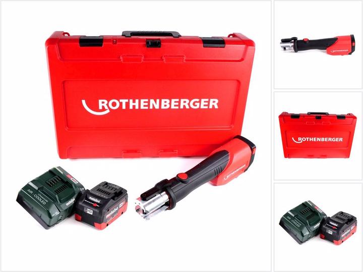 Produktbild Rothenberger ROMAX 4000 Akku Pressmaschine 18V elektrohydraulisch + 1x Akku 5,5Ah + Ladegerät + Koff