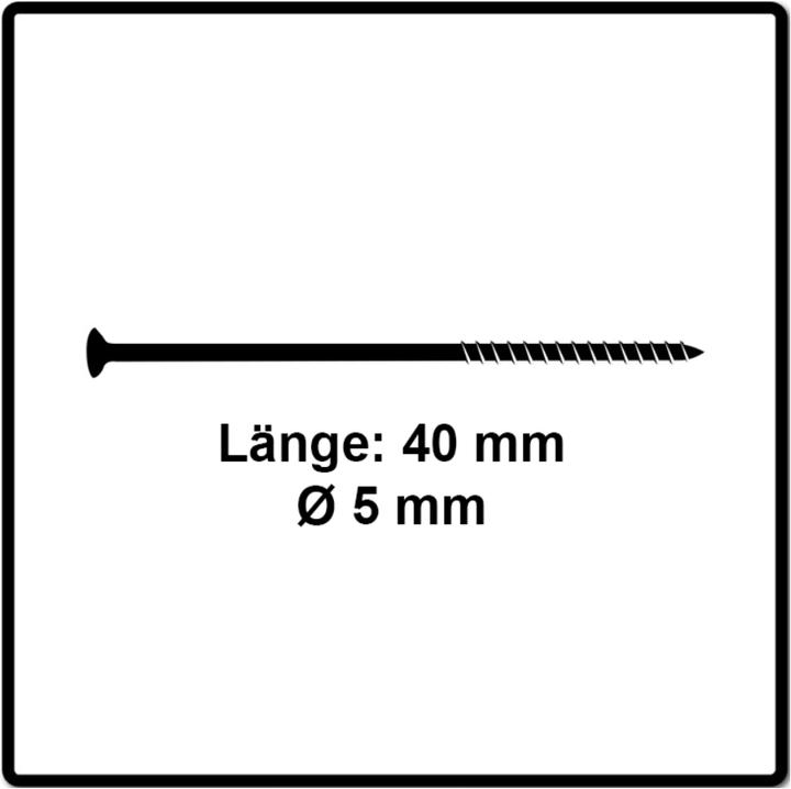 Actual product image Fischer Power-Fast II FPF II chipboard screw 5,0x40 mm 200 pieces ( 670372 ) countersunk head with Torx Te (200 Screws per piece)