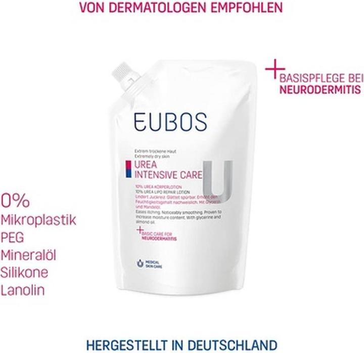 Actual product image Eubos Dry Skin Urea 10% (Body lotion, 400 ml)