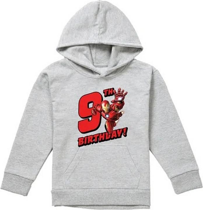 Produktbild Kapuzenpullover meliert 9 Geburtstag (128)