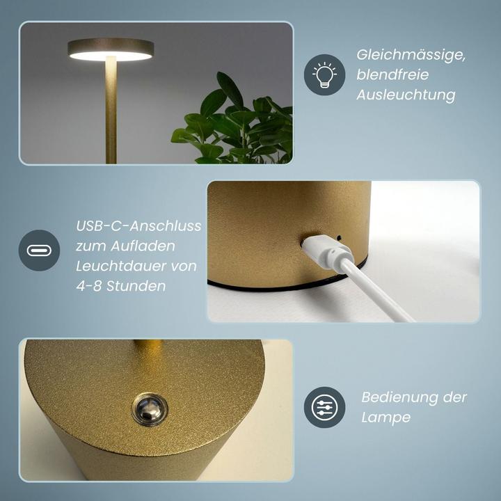 Produktbild Hermex LED-Tischlampe Nachttischlampe