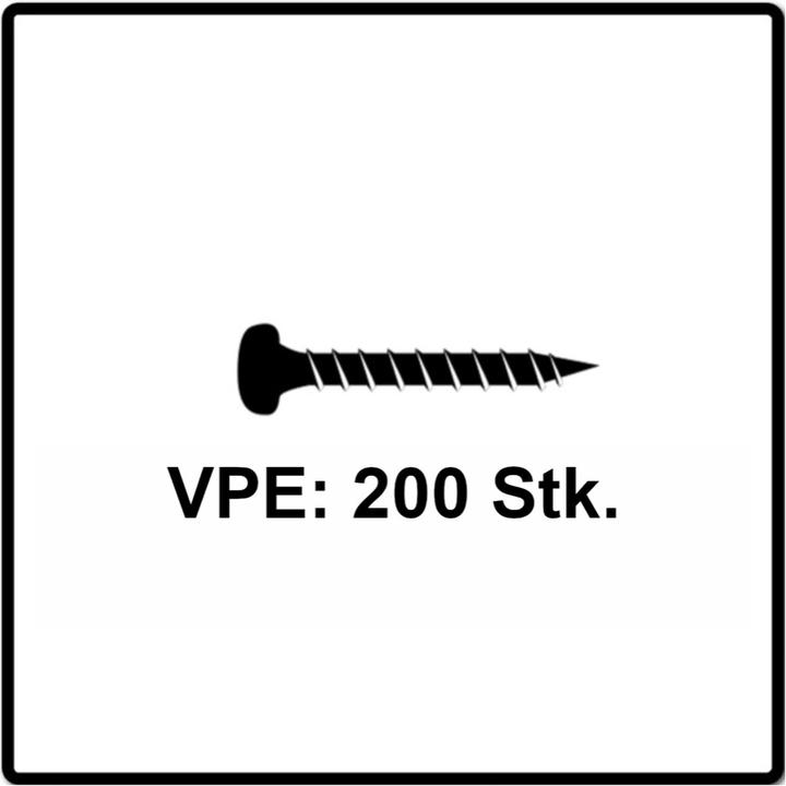Immagine prodotto Fischer Vite per pannelli truciolari Power-Fast II FPF II 5,0x25 mm 200 pezzi ( 670436 ) Testa di Pan con (200 Viti per pezzo)