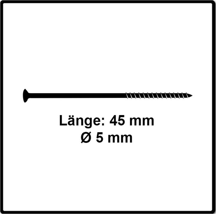Produktbild Fischer Power-Fast II FPF II Spanplattenschraube 5,0x45 mm 500 Stück ( 670375 ) Senkkopf mit Torx Te (1 Schrauben pro Stück)