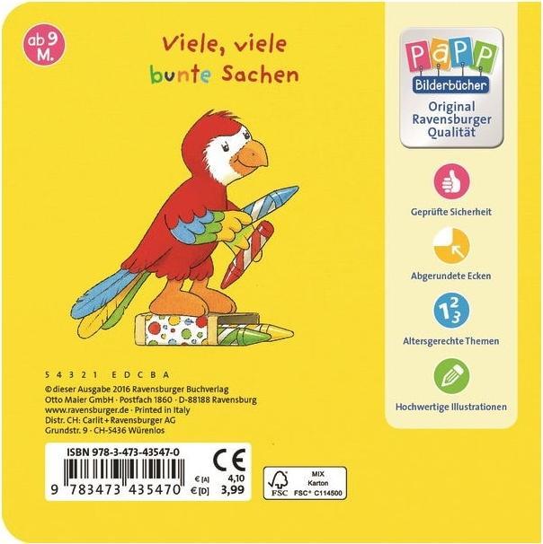 Image du produit Ravensburger Mon premier livre de poche Colours (Allemand)