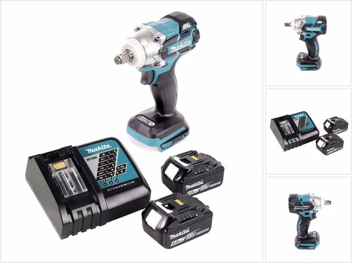 Actual product image Makita DTW 285 RG Battery impact wrench 18 V 280 Nm 1/2" Brushless + 2x battery 6.0 Ah + charger (Rechargeable battery operated)