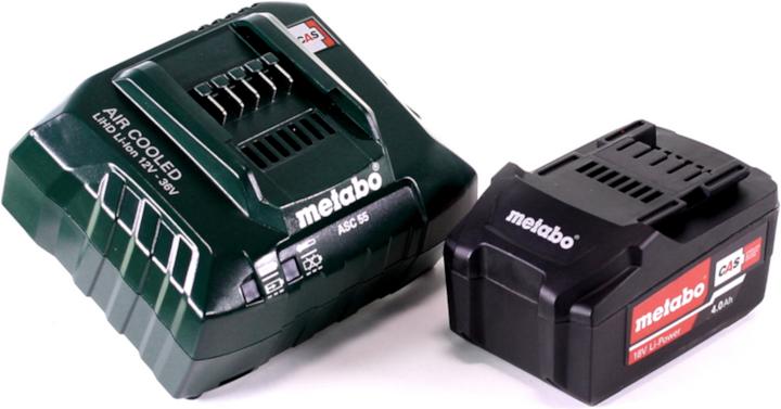 Produktbild Metabo Basis Set 18V mit 1x Li-Power Akkupack 4,0 Ah ( 625591000 ) + Ladegerät ASC 55 ( 627044000 ) (18 V)